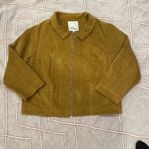 McVerdi Brown Boxy Wide-ribbed Corduroy Jacket Retro 70’s Style Size S